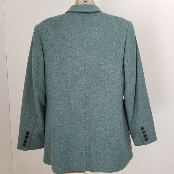 Talbots Petite Sage Green Women's Jacket Blazer Sz - Picture 3 of 8